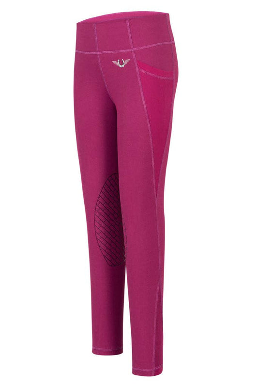 TuffRider Children's Minerva EquiCool Tights: Plum