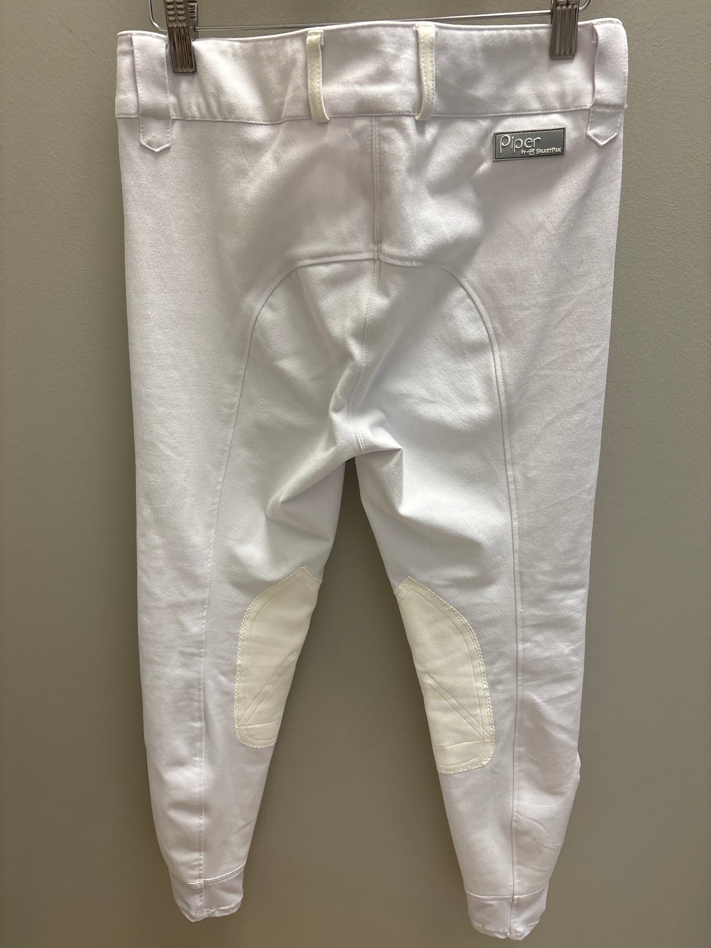 Piper White Knee Patch Breeches - 28