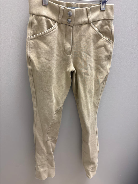 Riding Sport Tan Knee Patch Breech - Kids 12