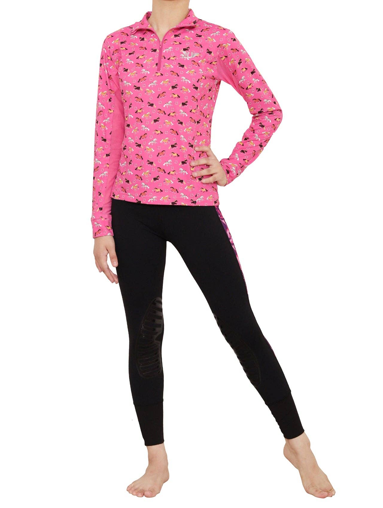 TuffRider Children's Puff Ponies Sport Shirt: Pink