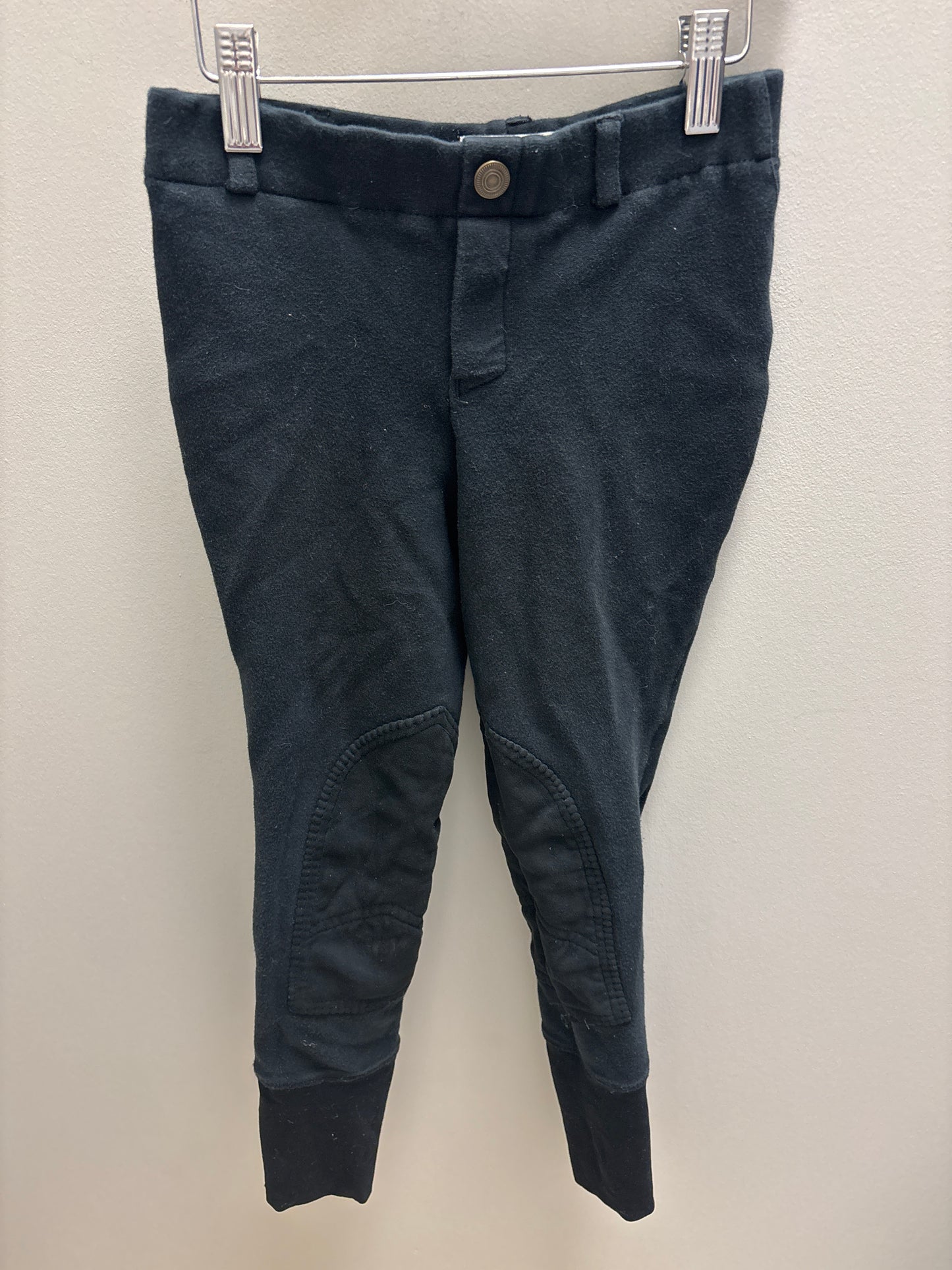 Tuffrider Black Knee Patch Breeches- Kids 12