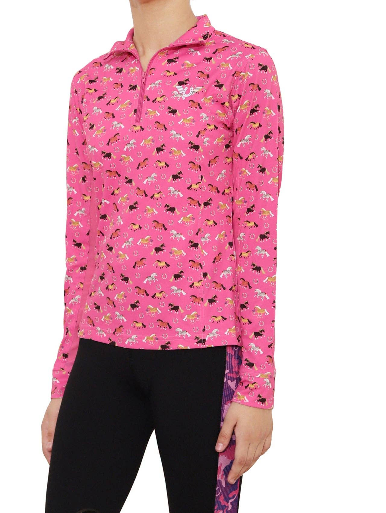 TuffRider Children's Puff Ponies Sport Shirt: Pink