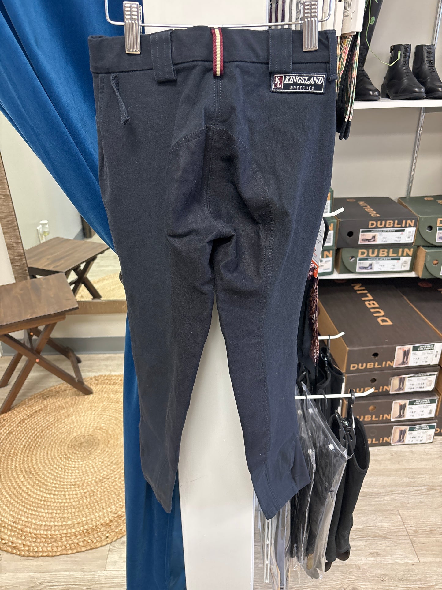 Kingsland Black Full Seat Breeches- Kids 10