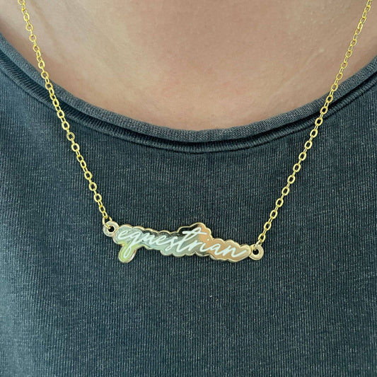 Dapple Bay Equestrian Necklace