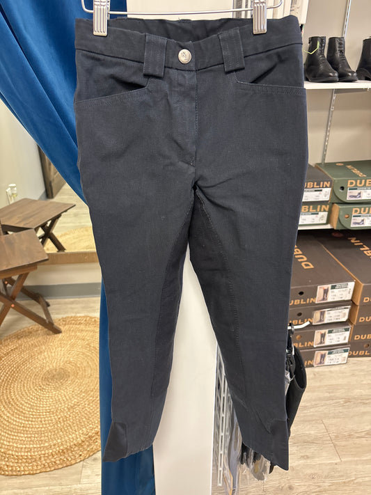 Kingsland Black Full Seat Breeches- Kids 10