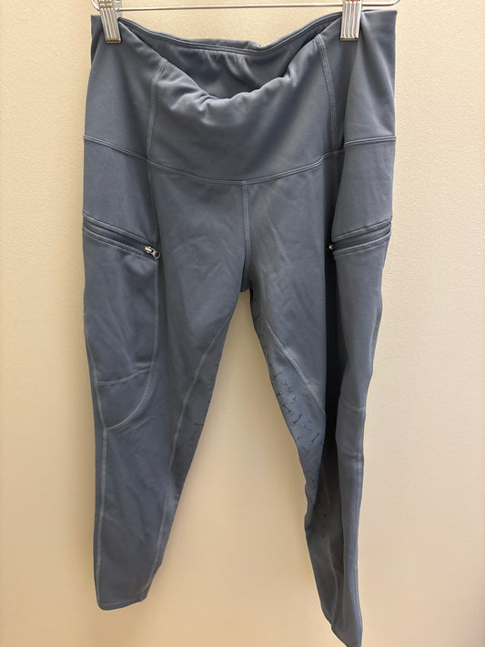 Used Blue Full Seat Riding Tights- Woman's Medium