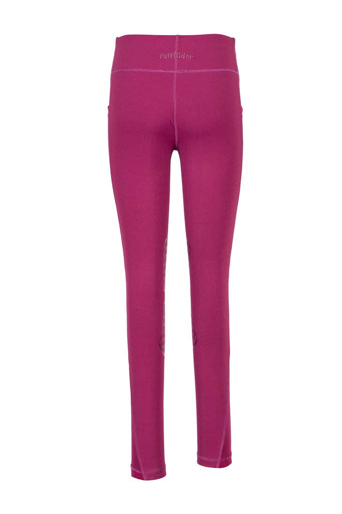 TuffRider Children's Minerva EquiCool Tights: Plum
