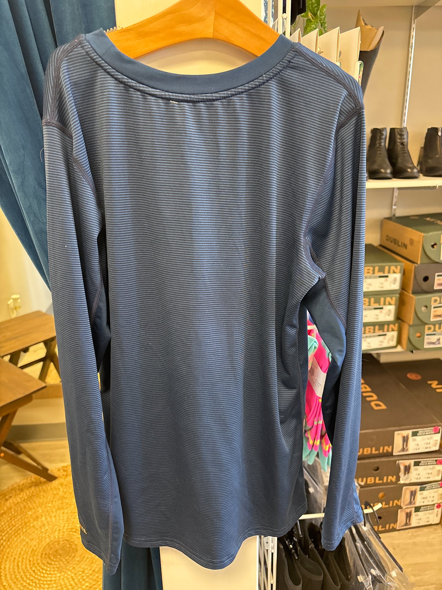 Kerrits Kids Navy Long Sleeve Shirt - L