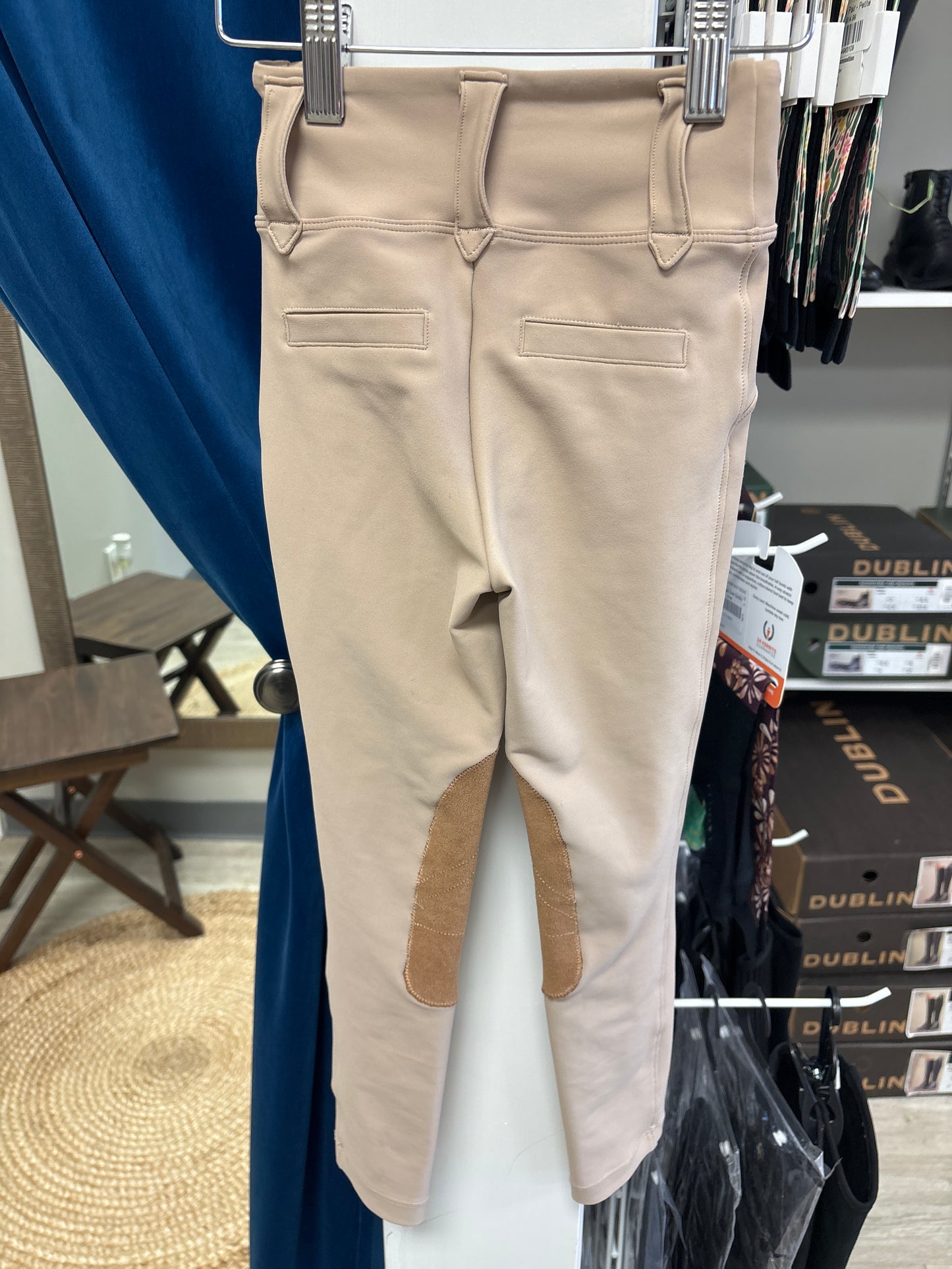 Free Ride Tan Knee Patch Breeches - Kids 4/5