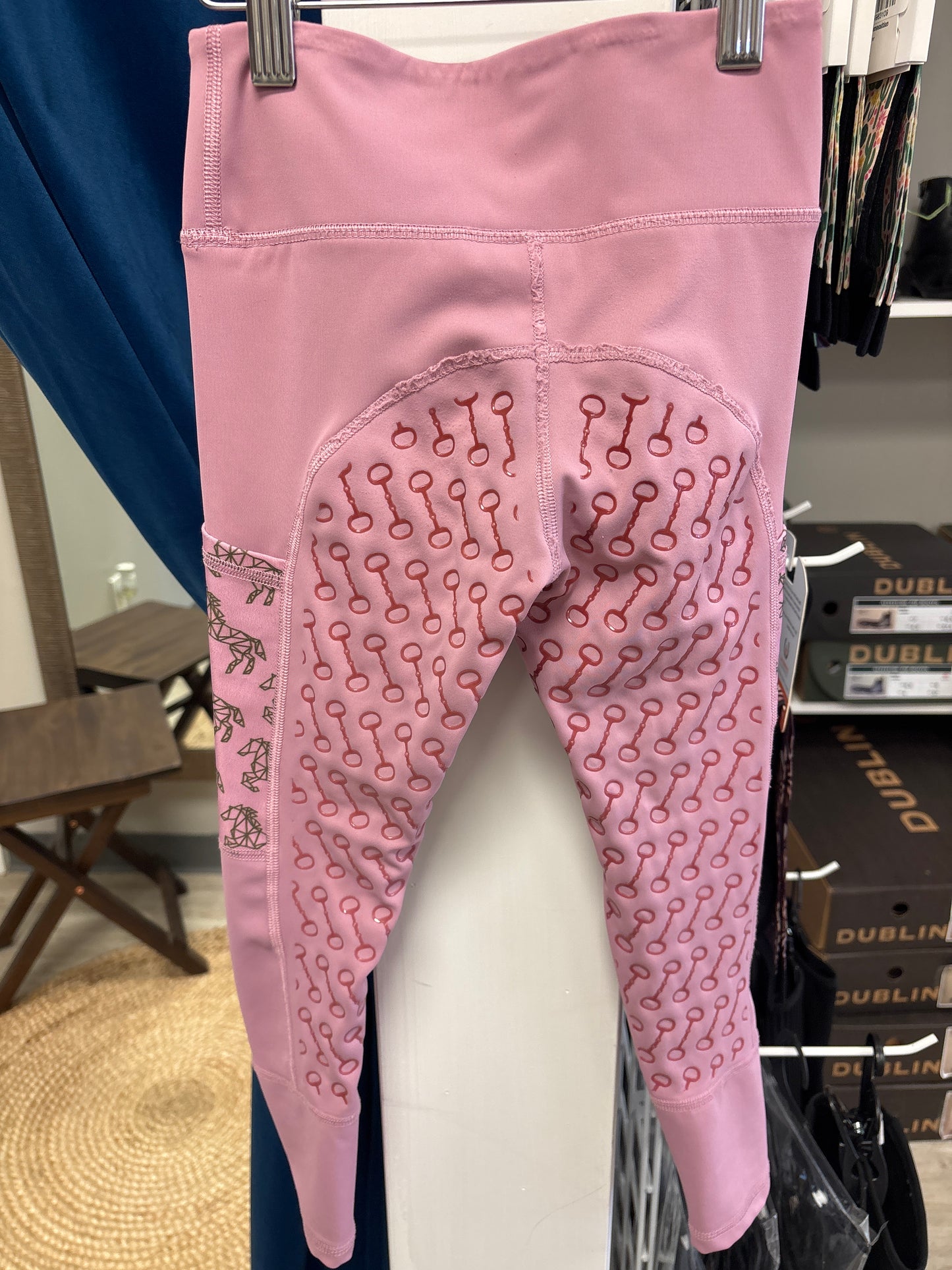 Coco Caballo Pink Horse Tights - Girls 4/5