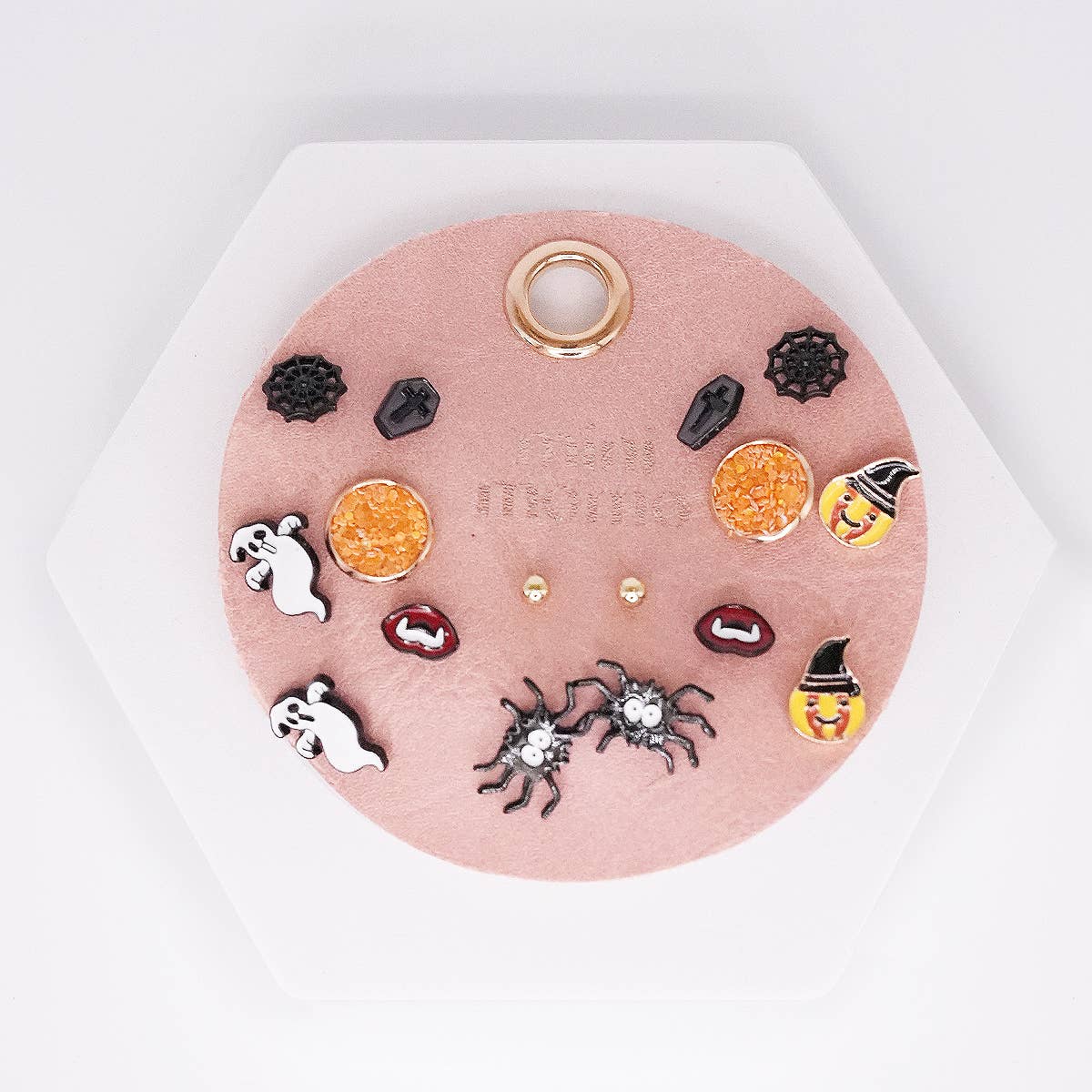 Halloween Stud Earrings Set: Halloween 8 Pairs