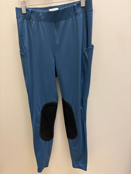 Baleaf Blue Knee Patch Riding Tights - S
