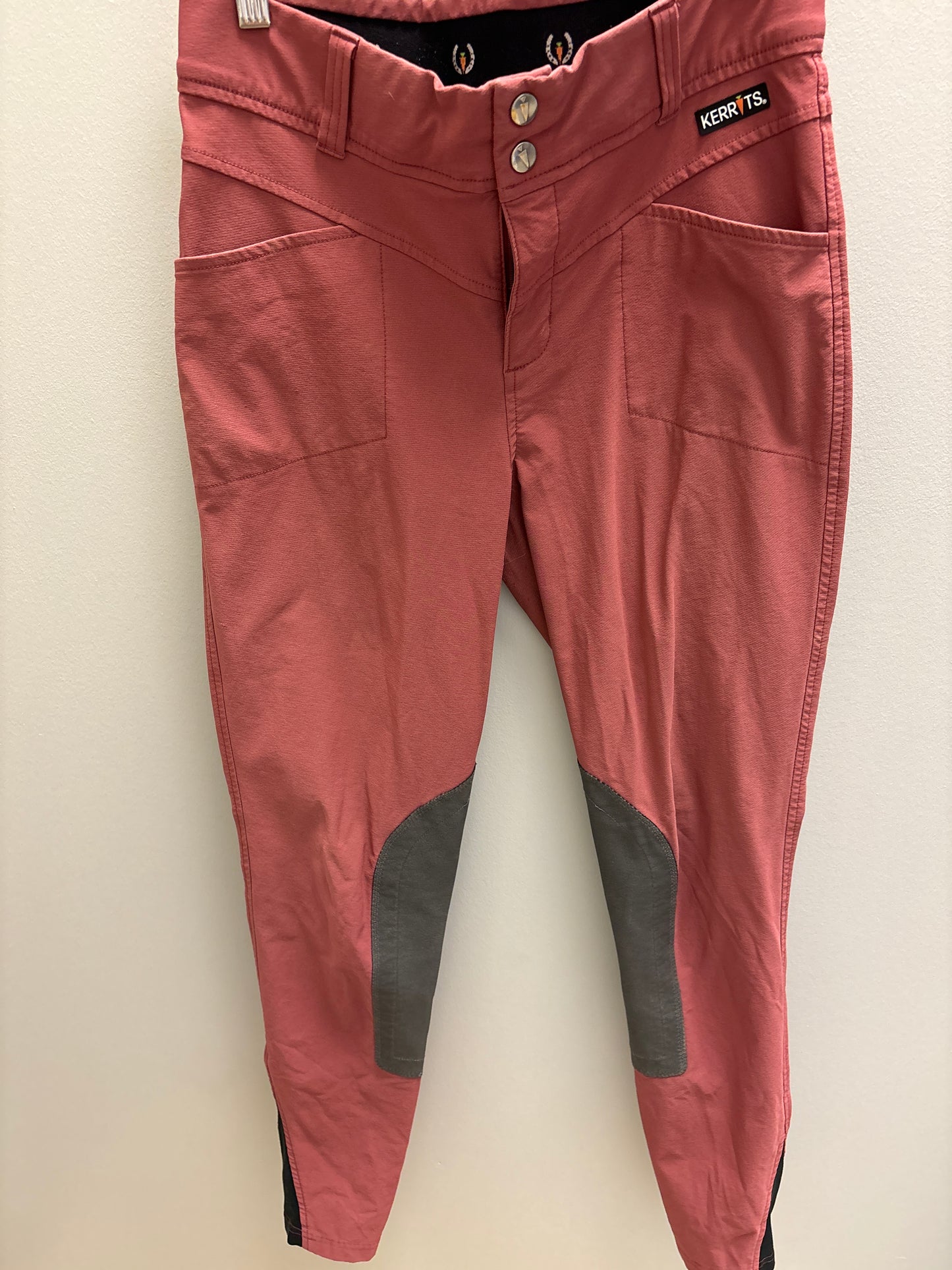 Kerrits Woman's Maroon Knee Patch Breeches- Used