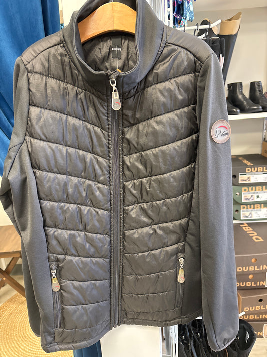 HKM Winter Riding Jacket Black - Kids Large