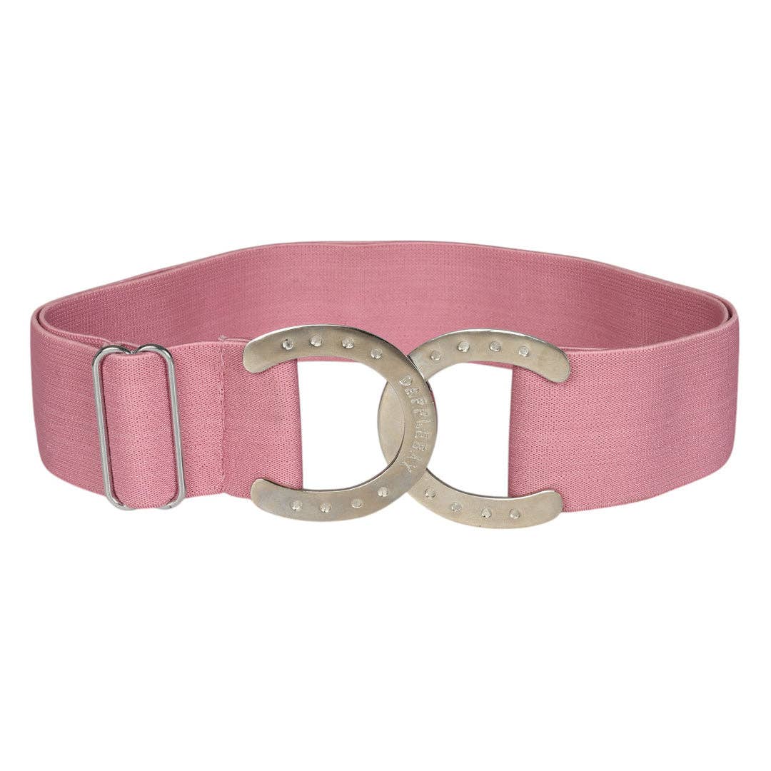 Dapplebay Horse Shoe Elastic Belt - Light Pink: Light Pink / One Size