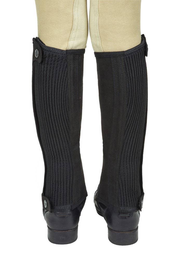 TuffRider Children's Saratoga Synthetic Half Chaps: Black