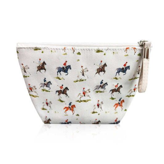 MakeUp Cosmetic Pouch Bag - Cute Toiletry Case - Equestrian