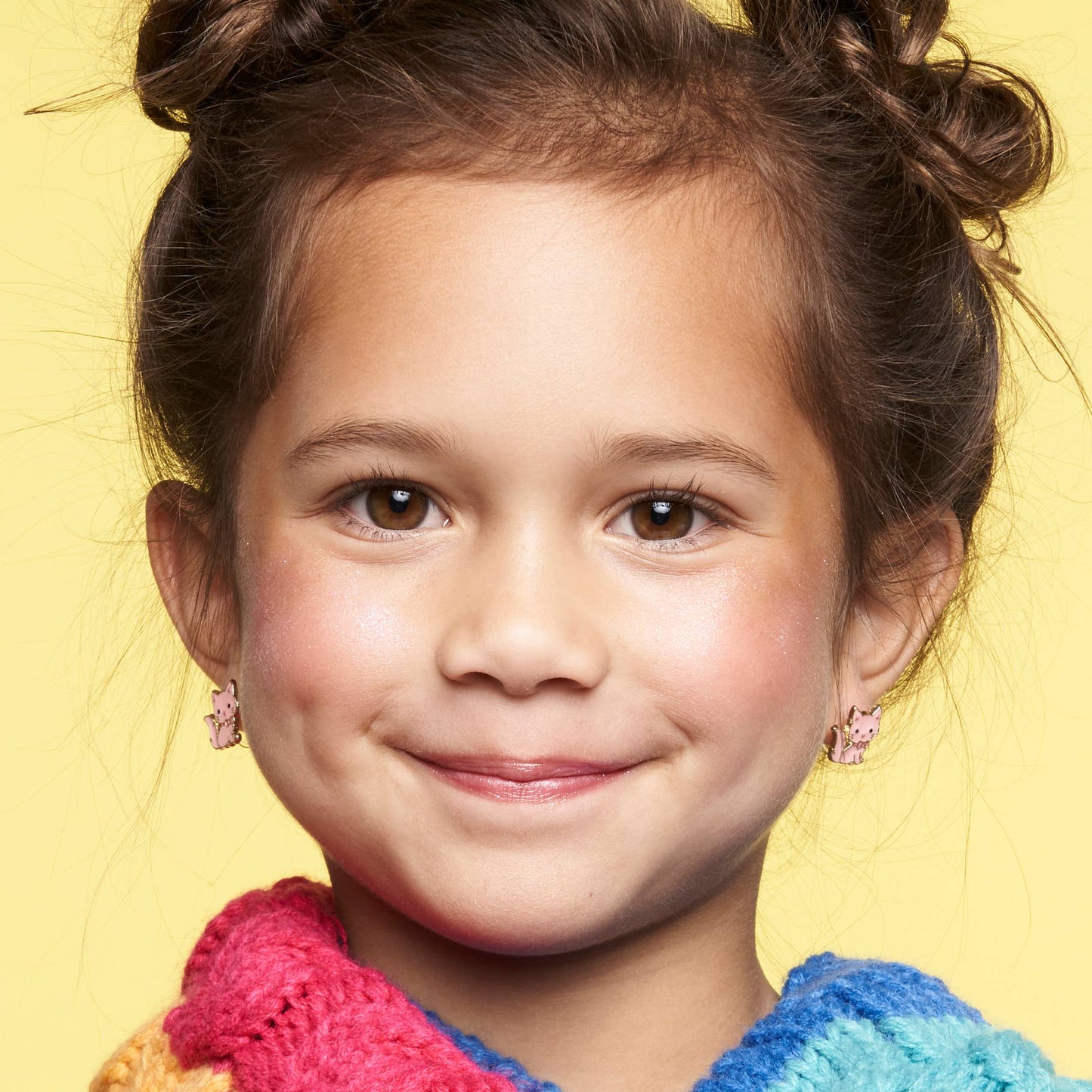 Pink Kitten earrings