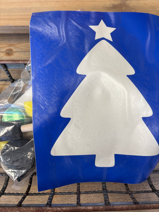 Armor Equestrian Stencil - Christmas Tree