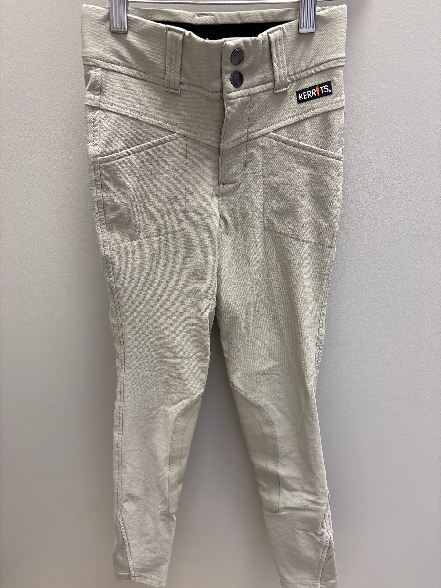 Kerrits Kids Tan Knee Patch Breeches - Medium