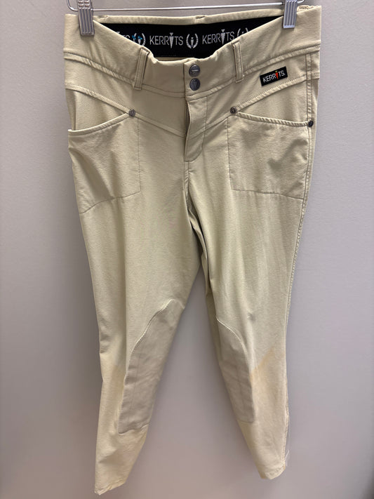 Kerrits Woman's Knee Patch Breeches - Tan Small