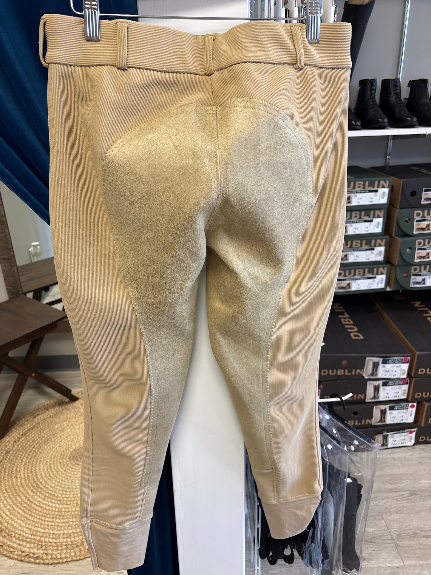 Tuffrider Knee Patch Tan Breeches - 32