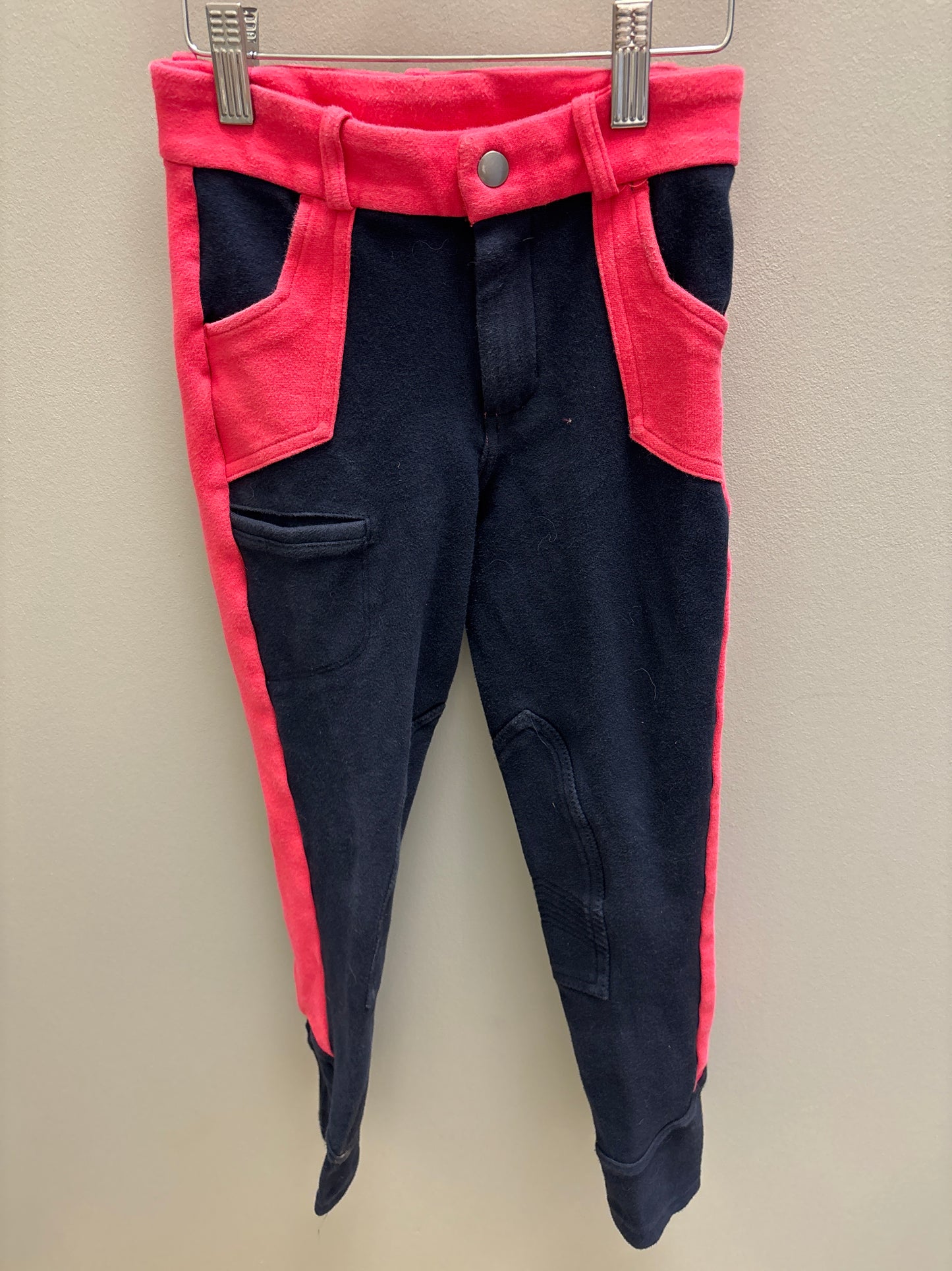 Kids Pink/Navy Knee Patch Breeches - Used