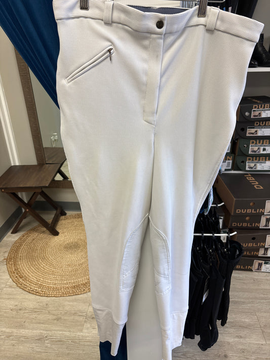 Tuffrider White Breeches 36