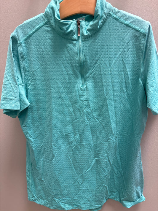 Dover Saddlery Short Sleeve Blue Shirt - Kids Large