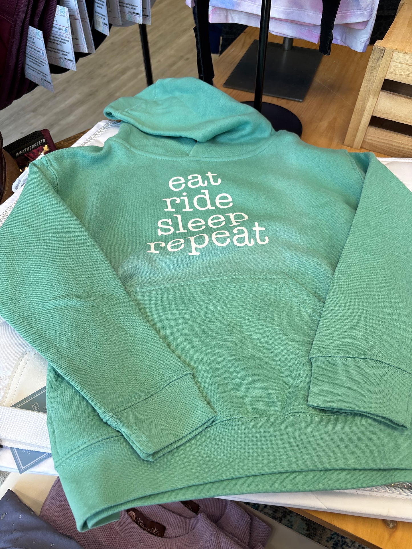 Equine and Design Eat, Sleep,Ride Hoodie