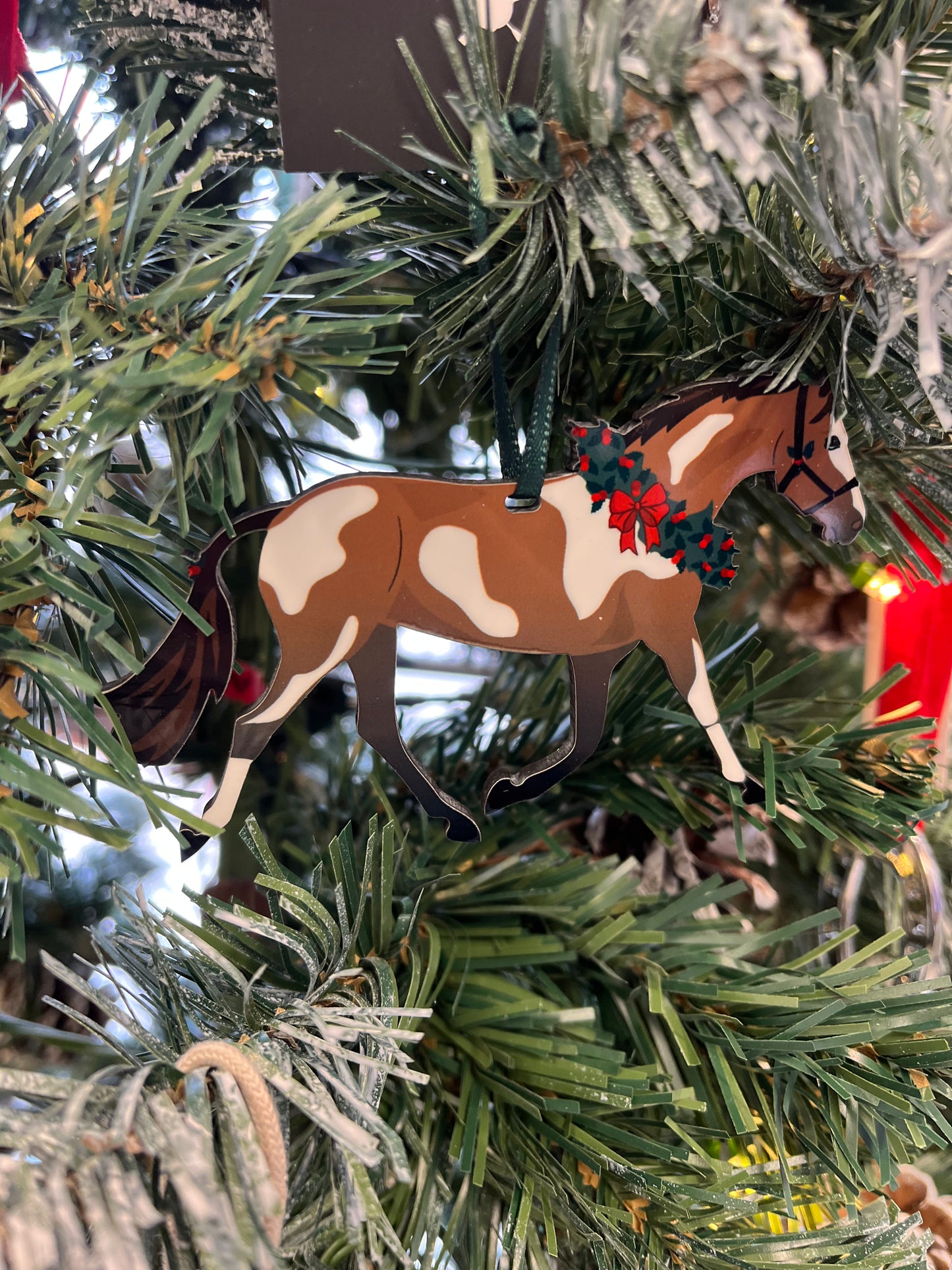 Pinto Pony - Horse Christmas Ornament for Equestrians