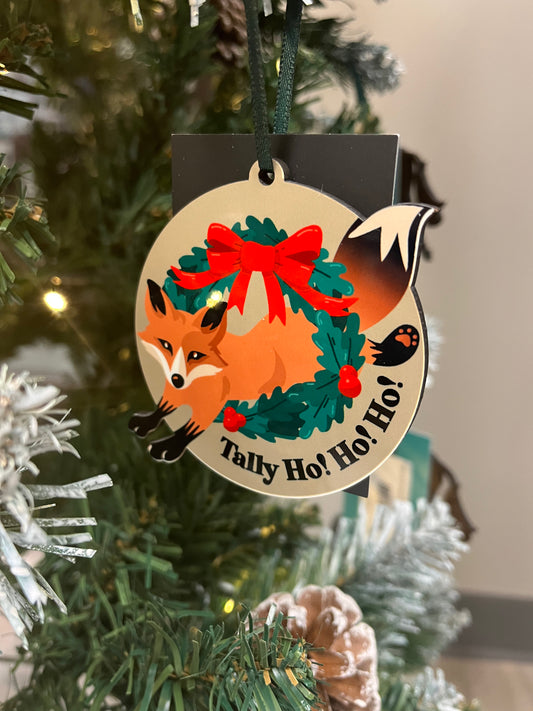 Holiday Fox Christmas Tree Ornament