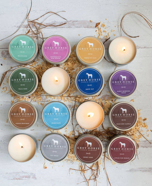 Grey Horse Soy Candle Tins: Salty Mare