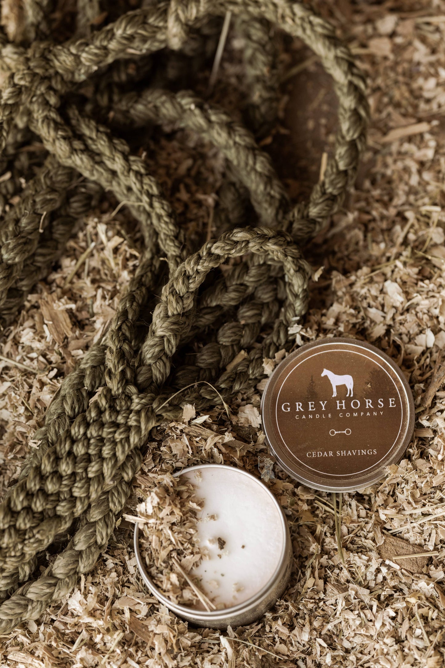 Grey Horse Soy Candle Tins: Salty Mare