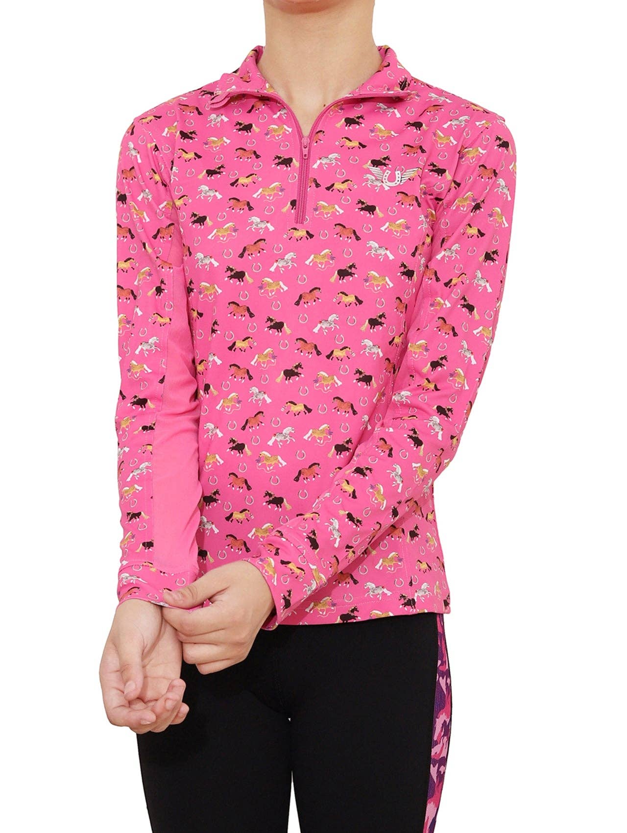 TuffRider Children's Puff Ponies Sport Shirt: Pink