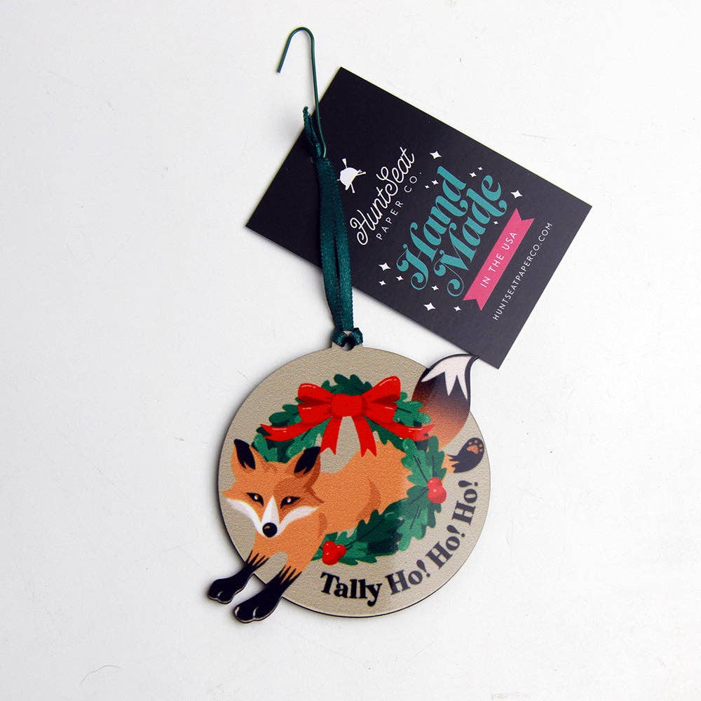 Holiday Fox Christmas Tree Ornament