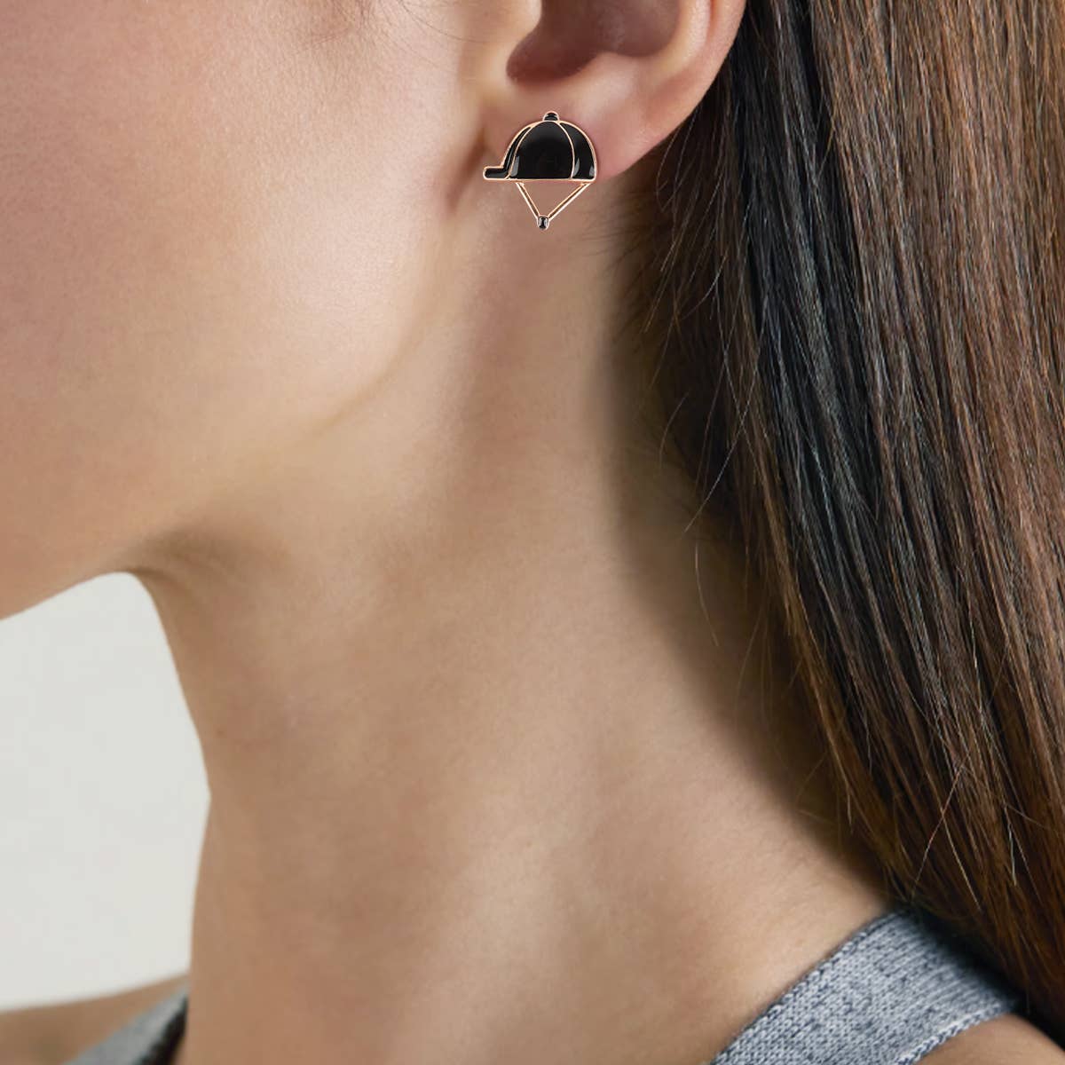Sports Assorted Stud Earring Set Equestrian Horse Riding: 8 Pairs