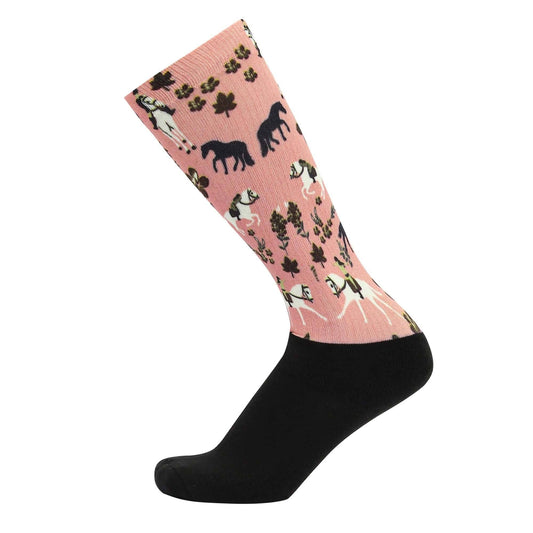 Equine Couture Children'S OTC Boot Socks- Springtime