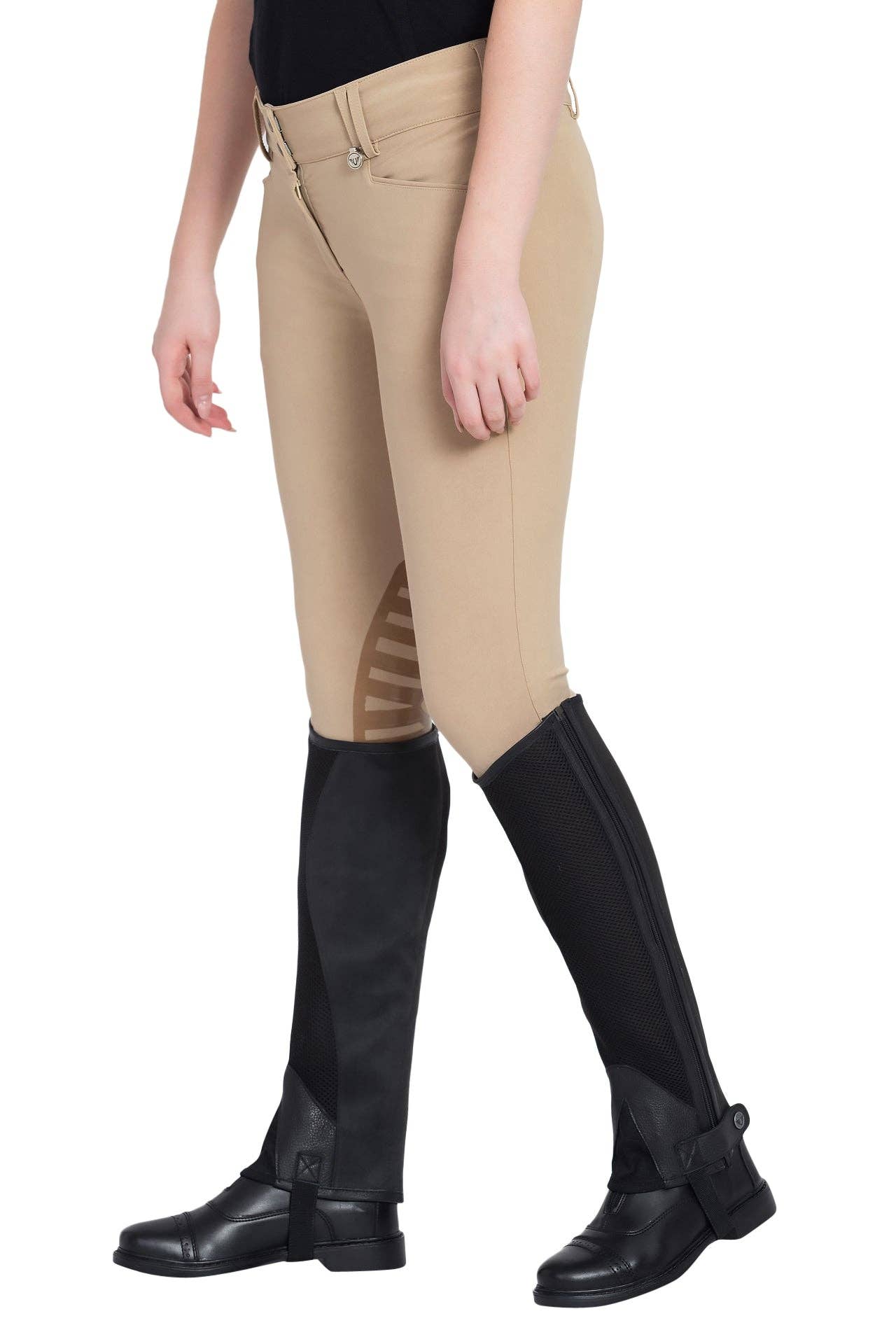 Tuffrider Air Mesh Washable Half Chaps: Black