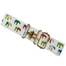 Adjustable Elastic Blanket Belt: Painted Ponies