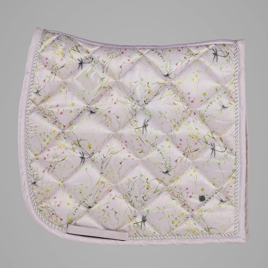 Dapplebay Dragonfly Meadow Dressage Saddle Pad-Light Pink: Full