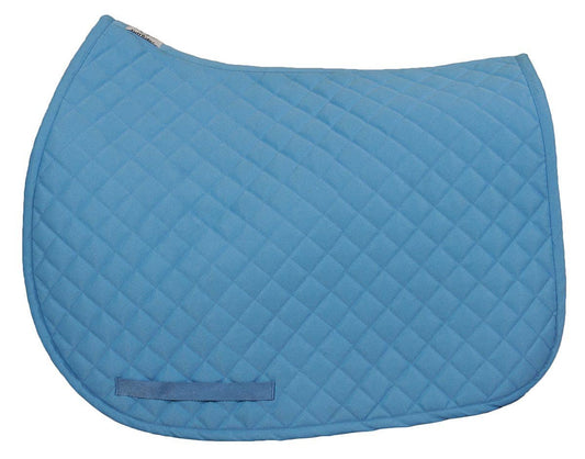 TuffRider Basic All Purpose Saddle Pad: Neon Blue