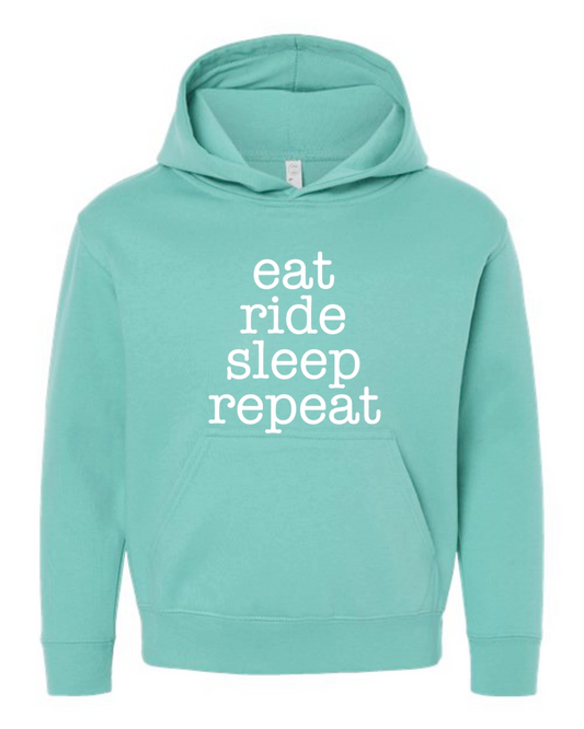 Equine and Design Eat, Sleep,Ride Hoodie