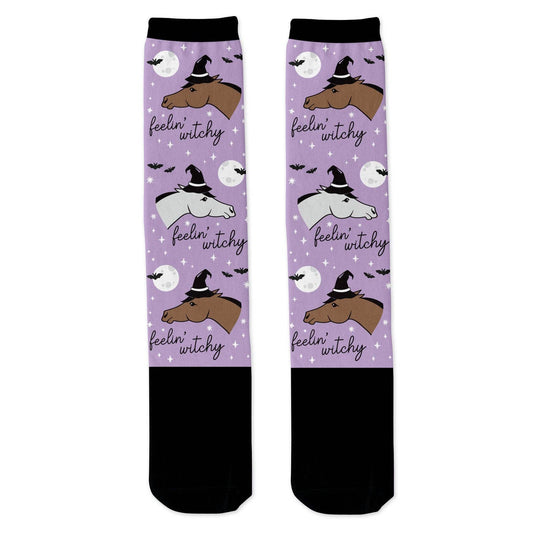 Feelin witchy horse socks