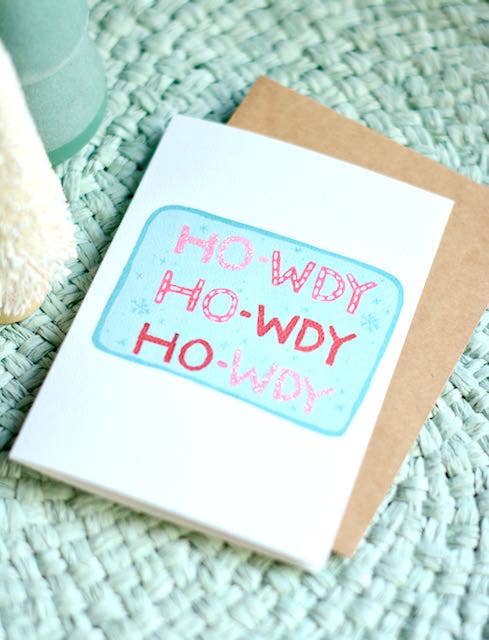 Western Cowgirl Christmas Holiday Card Set