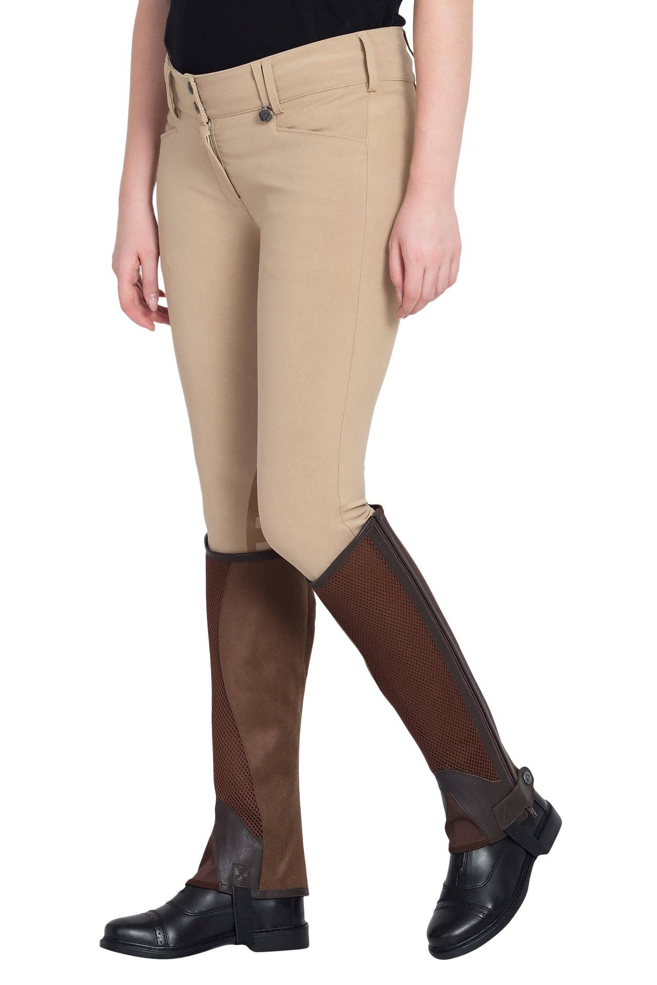 Tuffrider Air Mesh Washable Half Chaps: Black