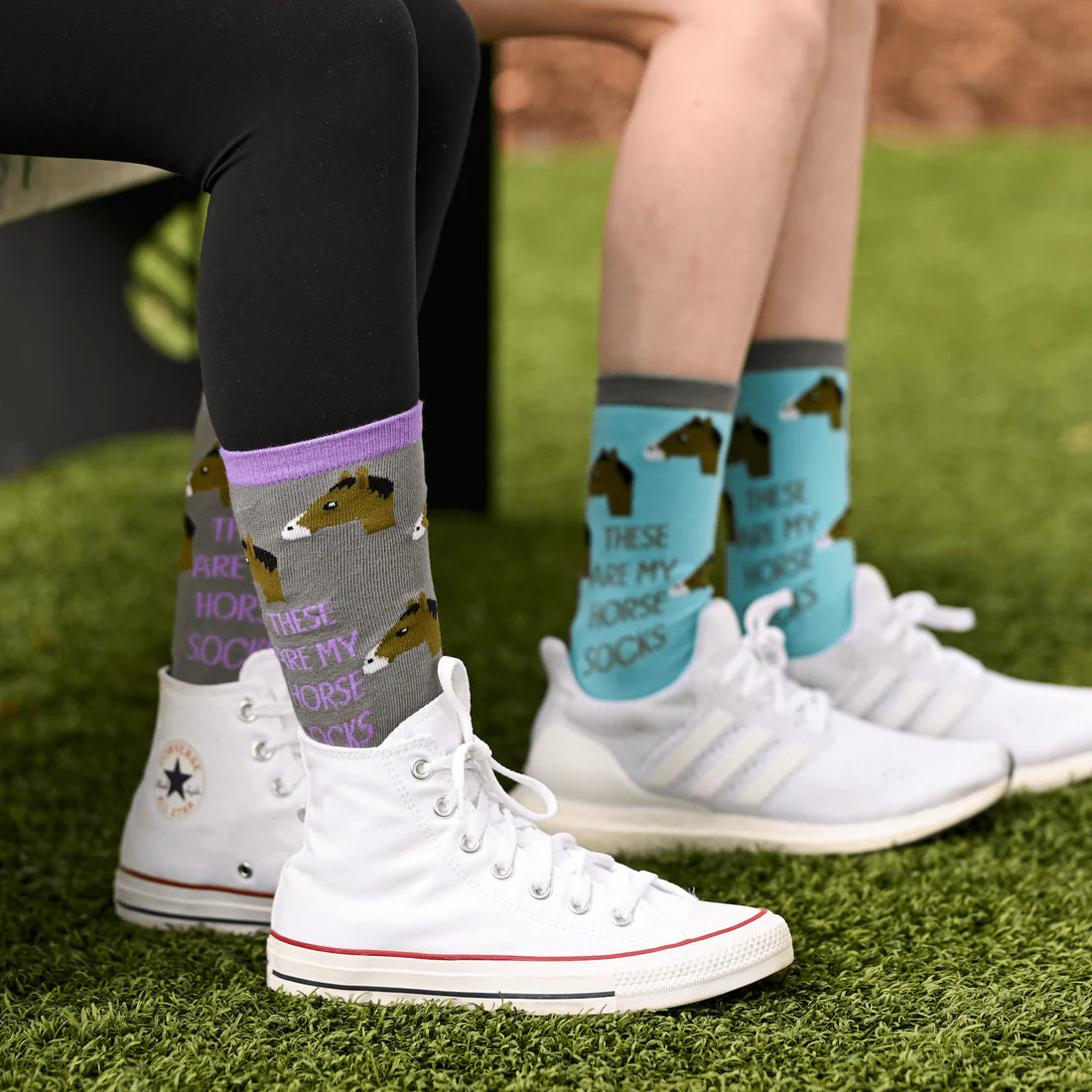 Horse Crew Socks - Youth